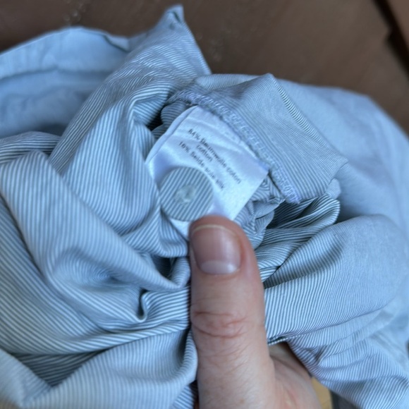 Akris Punto Sleeveless Flared Gray Striped Dress size 8 - Picture 4 of 7